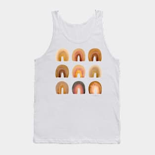 Brown rainbows Tank Top